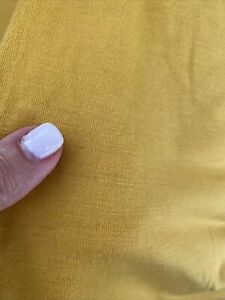 Golden Yellow Fabric Polyester Rayon Spandex Knit NEW sewing quilting clothing