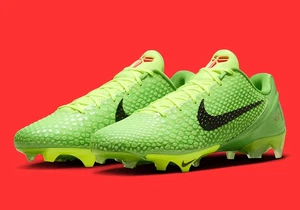 Botines de fútbol americano Nike Vapor Edge Kobe 6 SE Grinch para hombre 8,5 nuevos - Imagen 1 de 24