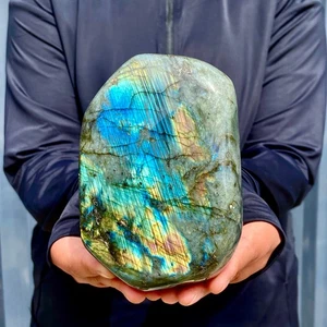 Piedra alargada natural 2 lb Madagascar piedra curativa cristal pulido - Imagen 1 de 16