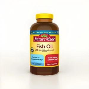 Aceite de pescado Nature Made 1200 mg, 300 cápsulas blandas Exp: 03/2028 - Imagen 1 de 4