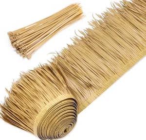 Yilloog Palm Thatch Rolle Palm Thatch Runner Rolle Mexikanischer Stil Stroh Dachplatten - Bild 1 von 7