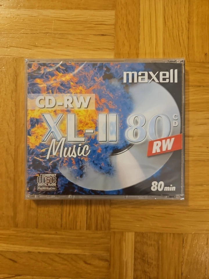 Maxell CD-RW Music XL-II  Audio Rohlinge 80 Minuten Neu in Folie #2 - Bild 1 von 2
