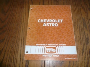 Pro Tech ASTRO Manual GM Chevrolet  Training  Manual 1985 - Picture 1 of 6
