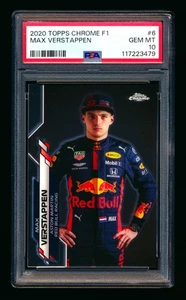 2020 TOPPS CHROME F1 #6 MAX VERSTAPPEN RC PORTRAIT RED BULL ROOKIE PSA 10 GEM! - Picture 1 of 2