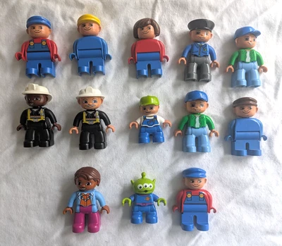 Lot (13) Lego Duplo Figures People Toy Story Alien Fireman Postman Mailman ++ - Image 1 of 4