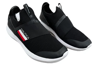 Nautica Herren Steilere Sport Turnschuhe Größe 11 Schwarz Slipper Sportliche Freizeitschuhe - Bild 1 von 11