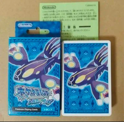 Pokemon Playing Cards Poker Deck Alpha Sapphire Kyogre 2015 Japanese - Image 1 of 3
