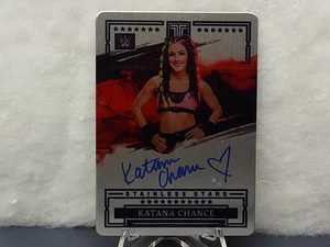 2023 WWE Impeccable - Stainless Stars Auto /99 - Katana Chance - Picture 1 of 2
