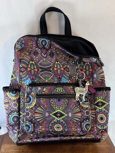 Eco-Twill Loyola Convertible Backpack Rainbow Wanderlust One Size Llama Peru - Picture 1 of 8