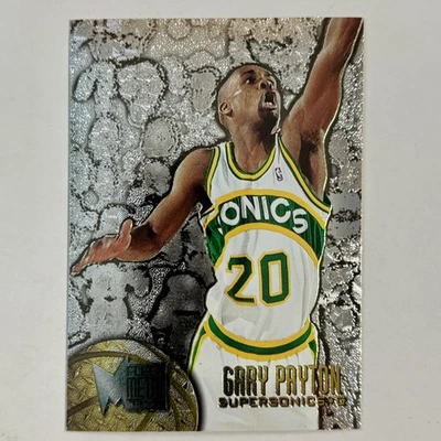 Sonics Fleer Metal #103 1995-96 Gary Payton Silver Spotlight Foto 1 de 2