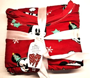 Pigiama Disney Topolino NUOVO piccolo (4-6) 2 pezzi donna Natale - Foto 1 di 3
