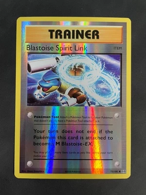 POKEMON BLASTOISE SPIRIT LINK 73/108 REVERSE HOLO XY EVOLUTIONS NM Grade-Ready - Image 1 of 2