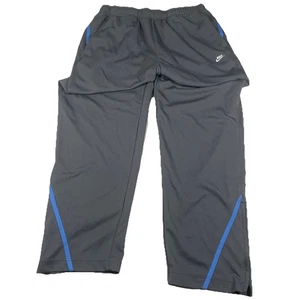 Nike Men’s XXL Sweatpants Gray Blue Therma Fit Drawstring Swoosh Bottom Zipper - Picture 1 of 12