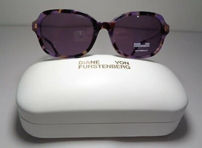 Nuevas gafas de sol para mujer Diane von Furstenberg DVF685S púrpura tortuga Foto 1 de 4
