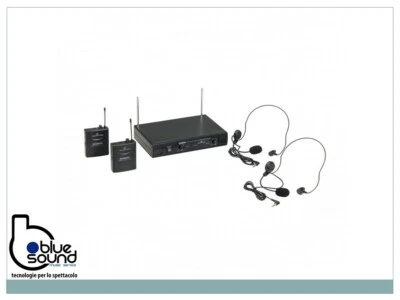 SOUNDSATION WF-V21PPA Radiomicrofono VHF Doppio con 2 Bodypack e Archetti  - Immagine 1 di 3
