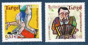 TIMBRES 3932-3933 NEUF XX LUXE - DANSEURS DE TANGO ET JOUEUR DE BANDONEON - Photo 1/1