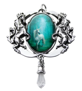 Forest Unicorn Pendant Necklace, Anne Stokes, Magical, Fantasy, Enchanted Cameos - Picture 1 of 4