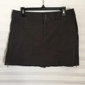 Columbia Sportswear Company Womens Skirt Skort Size 10 Side Zip Dark Gray - Picture 1 of 9
