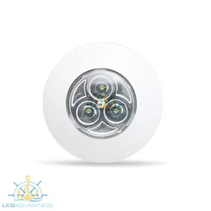 12V 0.6W SURFACE MOUNT WHITE LOCKER CABIN COURTESY 3-LED LIGHT - BOAT/CARAVAN - Picture 1 of 5