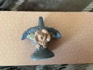 Vintage Miniatur Keramik Blumenkorb - Bild 1 von 4