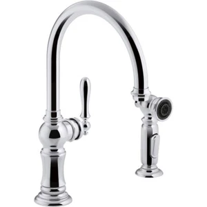KOHLER K-99262-CP Artifacts 2-Hole Kitchen Sink Faucet Polished Chrome - Picture 1 of 1
