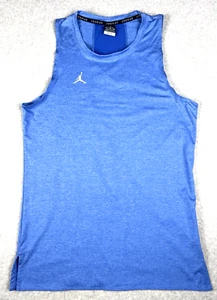 Jordan Jumpman Top Mens XL Blue Dri Fit Sleeveless Top Basketball Court Sporty - Picture 1 of 12
