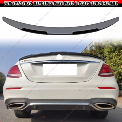 Alerón trasero negro brillante estilo AMG Fit 17-23 BENZ E-Class W213 E43 Foto 1 de 4