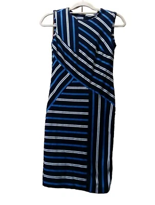eci new york dress Size Xsmall Navy Blue Stripes - Image 1 of 3