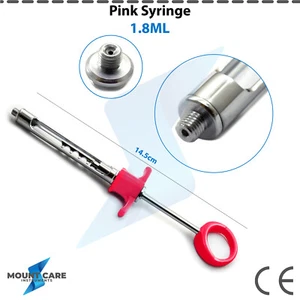 Anesthetic Self Aspirating Dental Syringes Pink Auto Passive Syringe Lab Gun NEW - Picture 1 of 3