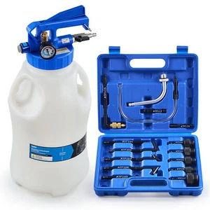 OMT 10L Transmission Fluid Pump ATF Refill Pump Kit with 15 Most Used Adapters - Picture 1 of 8
