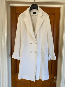 Sommer-Trenchcoat Dmitry Sholokhov weiß Baumwolle Größe M Projekt Laufsteg gewebt - Bild 1 von 13