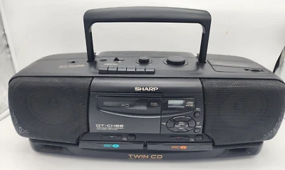 ¡Raro! Boombox portátil Sharp QT-CH88 - ¡Unidad idéntica apareció en Los Soprano! Foto 1 de 4