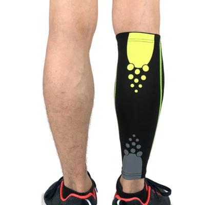 Men Leg Calf Long Sleeve Leg Warmer Polka Dots Running Cycling Sports Protector - Image 1 of 4
