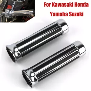Empuñaduras de manillar cromadas de 1"" para Honda Spirit 750 2000-2006 Magna 750 '94-'03 - Imagen 1 de 9
