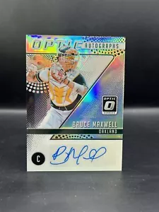 Autógrafos ópticos Donruss Optic #OA-BM Bruce Maxwell 2018 - Imagen 1 de 2