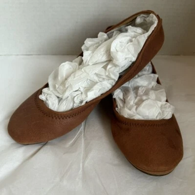 Nuevo sin caja Lucky Brand Emmie Ballet Pisos Para Mujer Talla 8M Cuero Suave Sin Cordones Foto 1 de 4