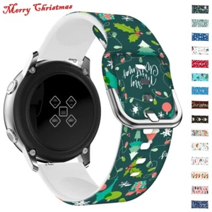 Cinturino Cinturino Natale 20/22mm per Samsung Galaxy Watch 4 Classic 42/46mm - Foto 1 di 28