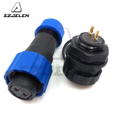 SD16 2pin Waterproof Power Connector Plug Socket,Device Cable Wire Connector - Image 1 of 4