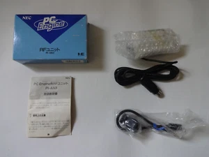 NEC PC Engine RF Unit Cable Official PI-AN3 1989 w/Box Manual From Japan - Picture 1 of 24