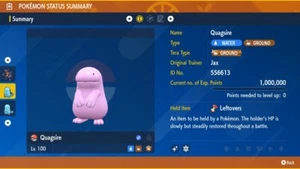 6IV SHINY QUAGSIRE EV TRAINED RAID READY XXXL OR NORM Pokemon Scarlet / Violet - Bild 1 von 2