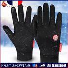 Touchscreen Gloves Windproof Gloves Winter Thermal Gloves (M Regular Black) FR