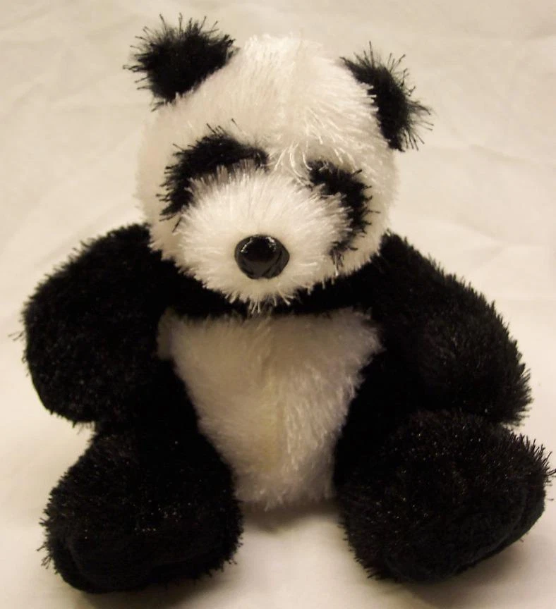 Ganz Webkinz CUTE FUZZY PANDA BEAR 6" Plush STUFFED ANIMAL Toy - Image 1 of 1