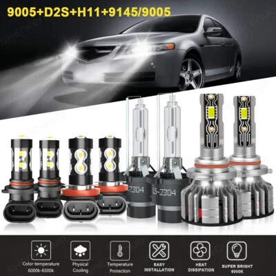 Faro LED HID blanco para Acura RDX 2008-2015 - 6000K + bombillas antiniebla DRL Foto 1 de 4