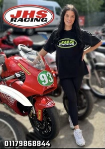 JHS RACING UNISEX T-SHIRT TRACKDAY MOTORCYCLE RACING CLOTHING-LIMITED EDITION - Picture 1 of 4