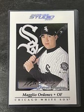 2001 Donruss Studio Magglio Ordonez Private Signings Auto 