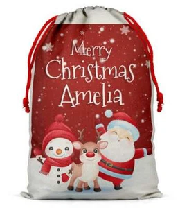 Saco de Navidad Personalizado Bolso de Santa Navidad Niño Niña Regalo Bolso de Medias 476 - Imagen 1 de 4