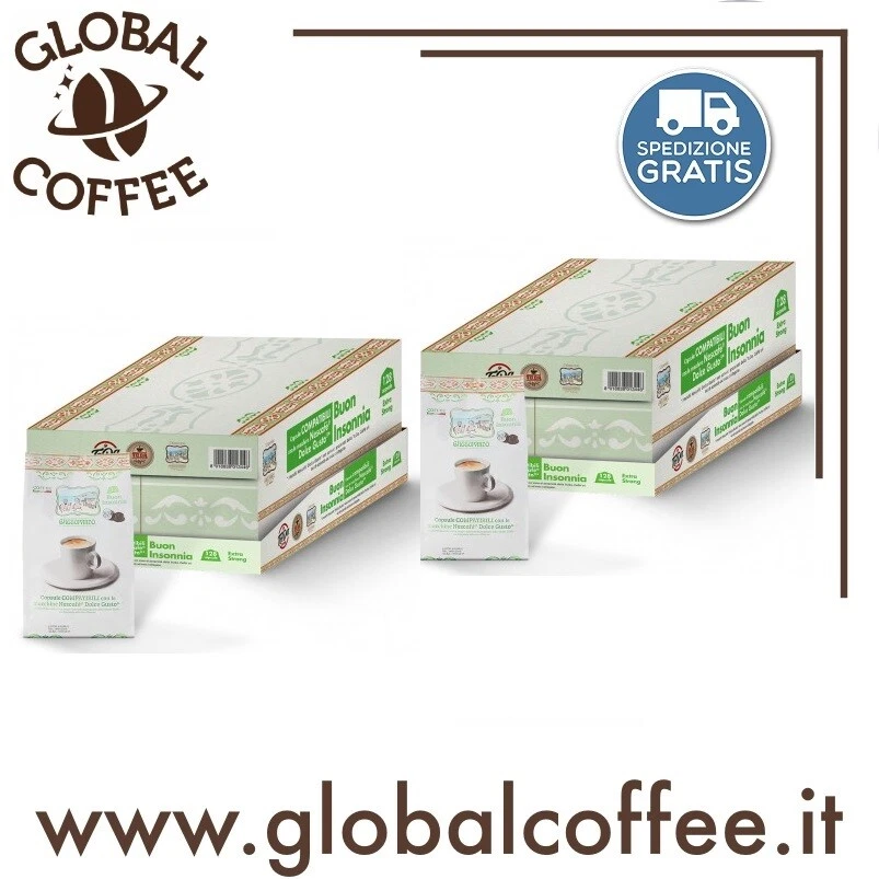 256 Capsule Caffè TODA Gattopardo INSONNIA Compatibili Nescafè DOLCE GUSTO To.Da