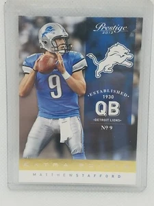 Matthew Stafford 2012 Prestige Football - Extra Points GOLD - Detroit Lions - Bild 1 von 2