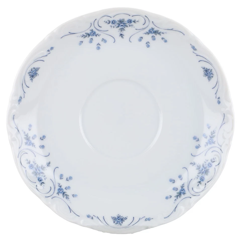 Untertasse für Kaffee Mitterteich Form 2000 Blaue Blumenranke - Bild 1 von 1