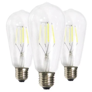 3X Cold White Lights E27 LED Bulb ST64 4W 220~250V Globe Home Lighting Fixtures - Picture 1 of 4